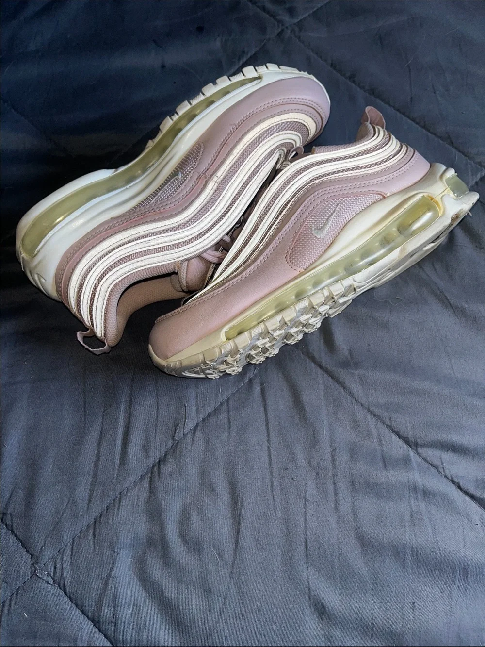 Nike Women's AirMax 97 in Pink and White